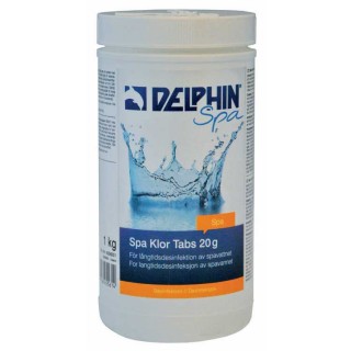 Klor tabletter 20g / Delphin spa klor tabs 20g
